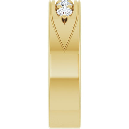 1/2 CTW Natural Diamond Band, 6.18 mm