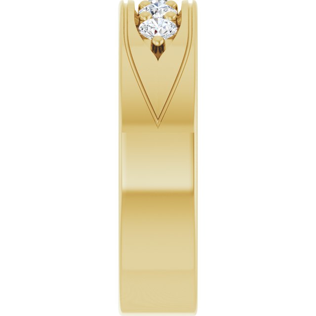 1/2 CTW Lab-Grown Diamond Band, 6.18 mm