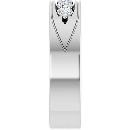 1/2 CTW Lab-Grown Diamond Band, 6.18 mm
