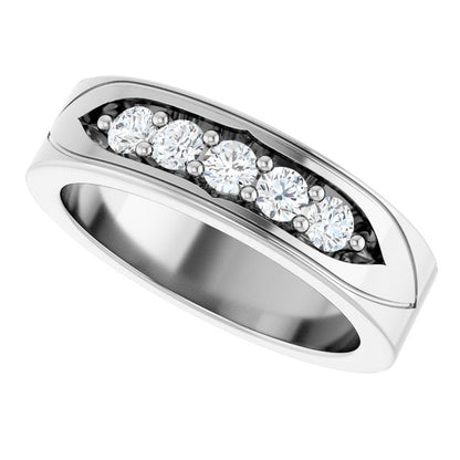1/2 CTW Natural Diamond Band, 6.18 mm