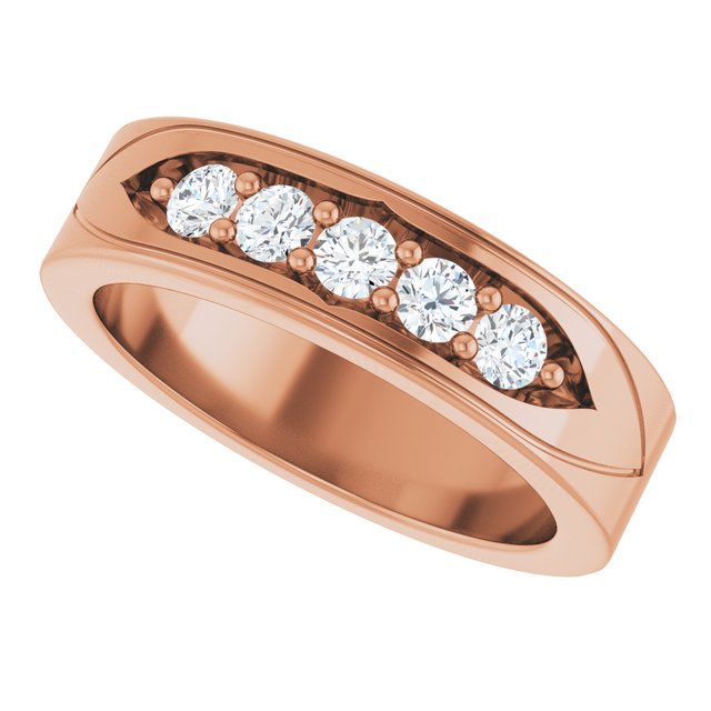 1/2 CTW Lab-Grown Diamond Band, 6.18 mm