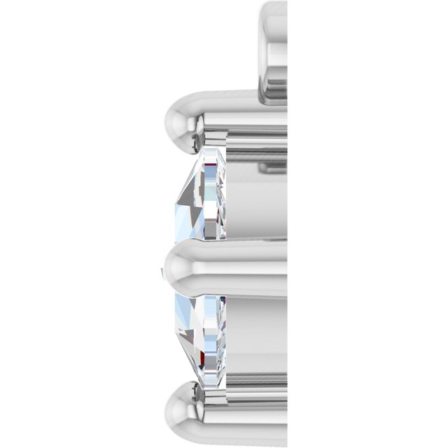 Rose-Cut 1/3 CT Natural Diamond Cabochon Dangle