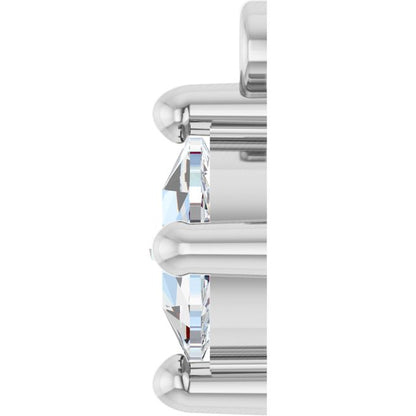 Rose-Cut 1/3 CT Natural Diamond Cabochon Dangle