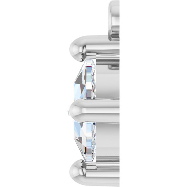 Rose-Cut 1/2 CT Natural Diamond Cabochon Dangle