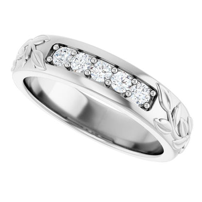 1/3 CTW Natural Diamond Band, 5.21 mm
