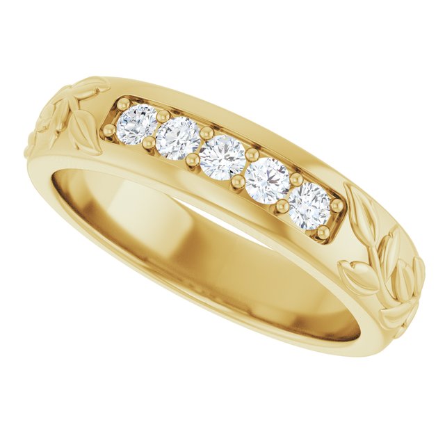 1/3 CTW Natural Diamond Band, 5.21 mm