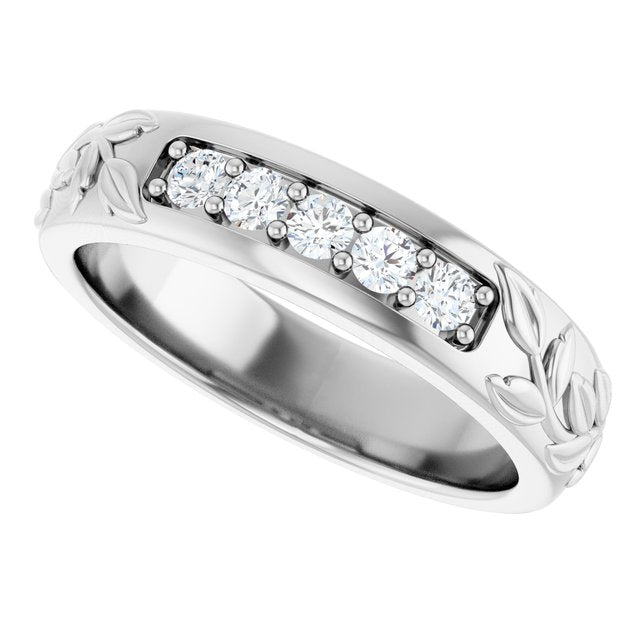 1/3 CTW Lab-Grown Diamond Band, 5.21 mm
