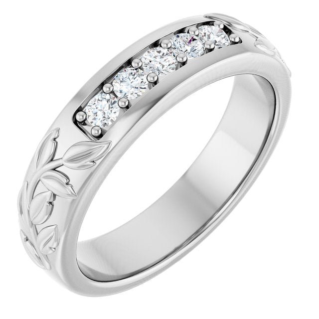 1/3 CTW Natural Diamond Band, 5.21 mm