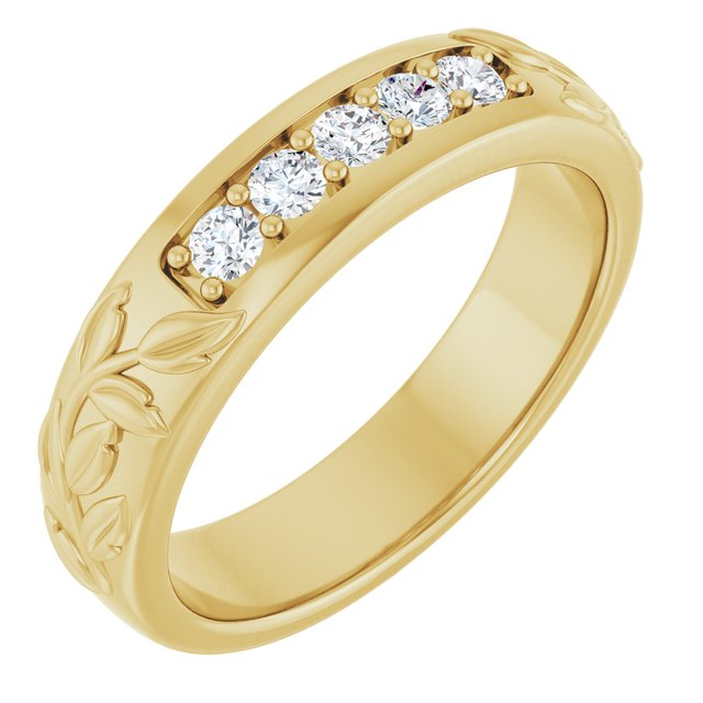 1/3 CTW Lab-Grown Diamond Band, 5.21 mm
