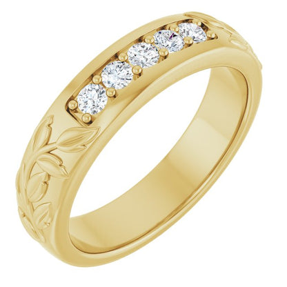 1/3 CTW Lab-Grown Diamond Band, 5.21 mm