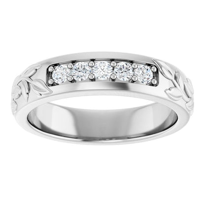1/3 CTW Natural Diamond Band, 5.21 mm