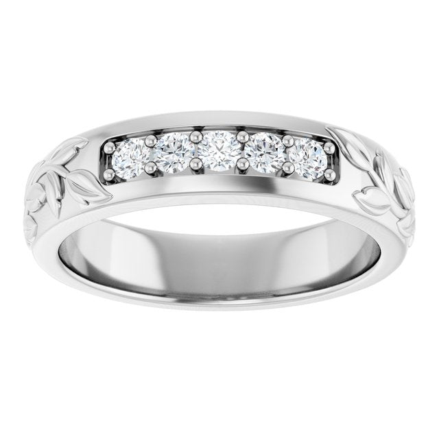 1/3 CTW Lab-Grown Diamond Band, 5.21 mm