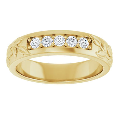 1/3 CTW Lab-Grown Diamond Band, 5.21 mm