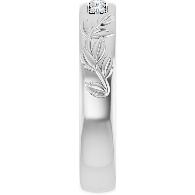 1/6 CTW Lab-Grown Diamond Band, 4.68 mm