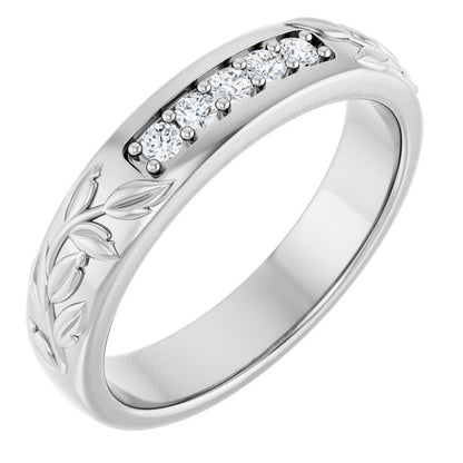 1/6 CTW Lab-Grown Diamond Band, 4.68 mm