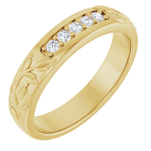 1/6 CTW Lab-Grown Diamond Band, 4.68 mm
