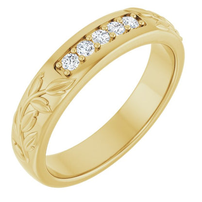 1/6 CTW Lab-Grown Diamond Band, 4.68 mm