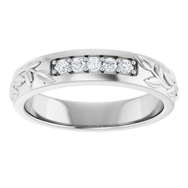 1/6 CTW Lab-Grown Diamond Band, 4.68 mm