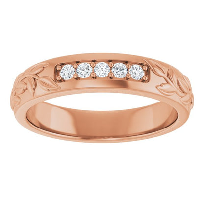 1/6 CTW Lab-Grown Diamond Band, 4.68 mm