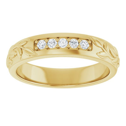 1/6 CTW Lab-Grown Diamond Band, 4.68 mm