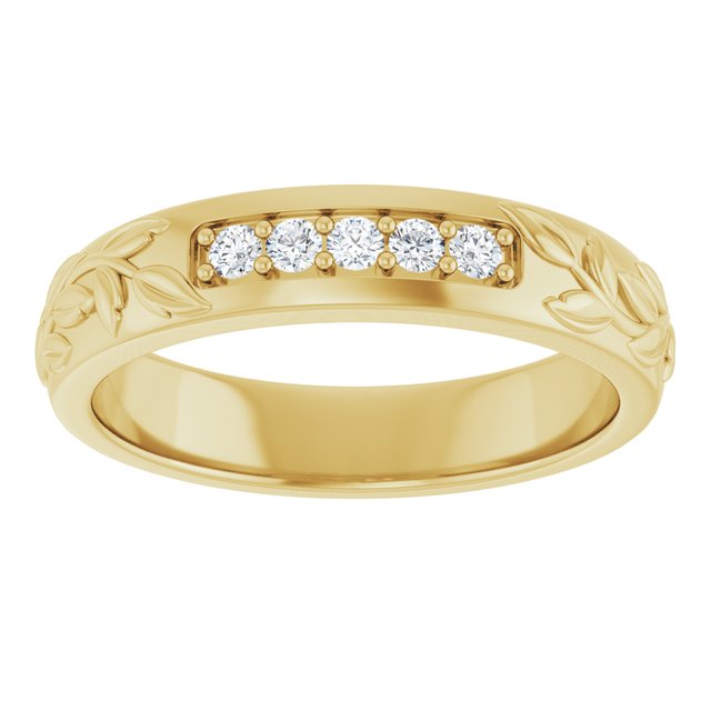 1/6 CTW Natural Diamond Band, 4.68 mm