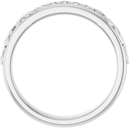 1/6 CTW Lab-Grown Diamond Band, 4.68 mm