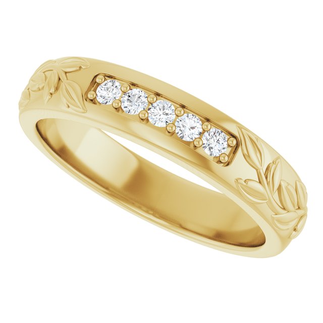 1/6 CTW Lab-Grown Diamond Band, 4.68 mm