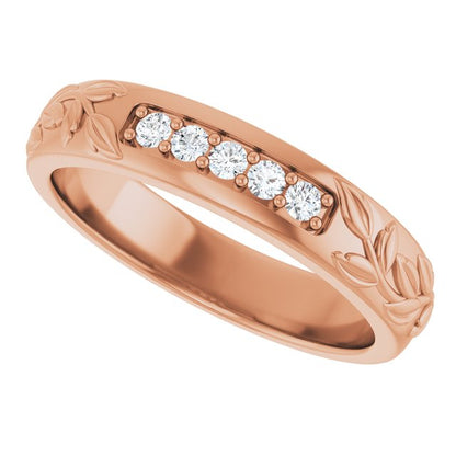 1/6 CTW Lab-Grown Diamond Band, 4.68 mm