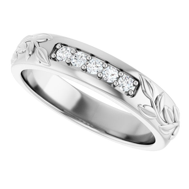 1/6 CTW Lab-Grown Diamond Band, 4.68 mm