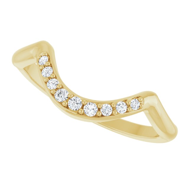 1/10 CTW Natural Diamond Matching Band, 5.3 mm