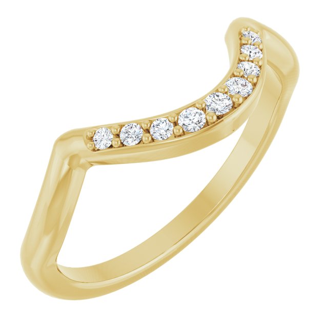 1/10 CTW Natural Diamond Matching Band, 5.3 mm