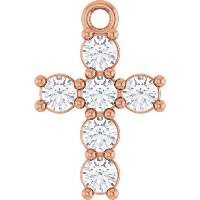 1/3 CTW Natural Diamond Cross Dangle