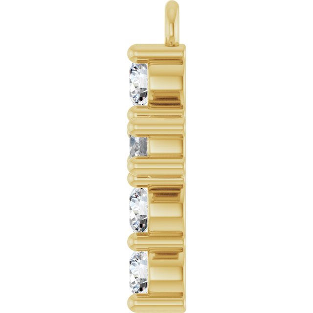 1/3 CTW Natural Diamond Cross Dangle
