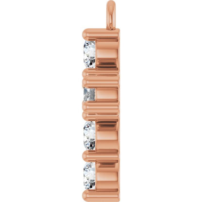 1/3 CTW Natural Diamond Cross Dangle