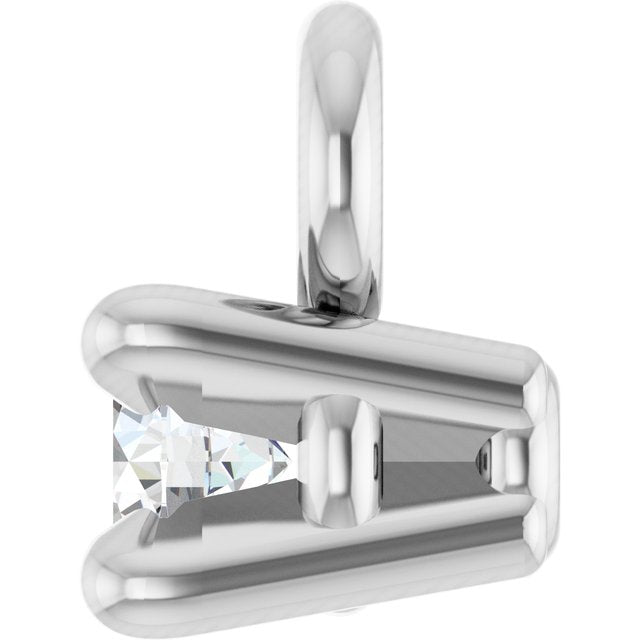 .025 CT Natural Diamond 4-Prong Basket Dangle