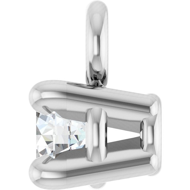 .04 CT Lab-Grown Diamond 4-Prong Basket Dangle
