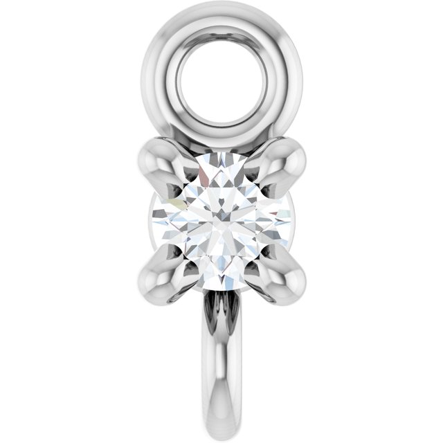 .025 CT Natural Diamond 4-Prong Basket Link