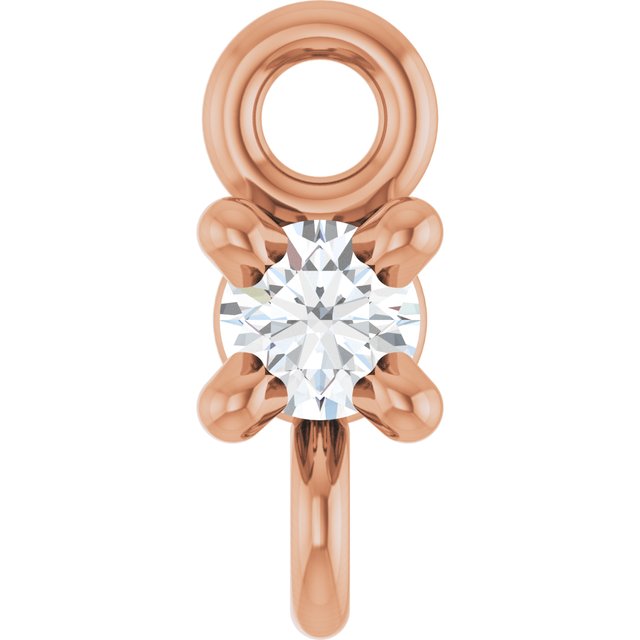 .025 CT Natural Diamond 4-Prong Basket Link