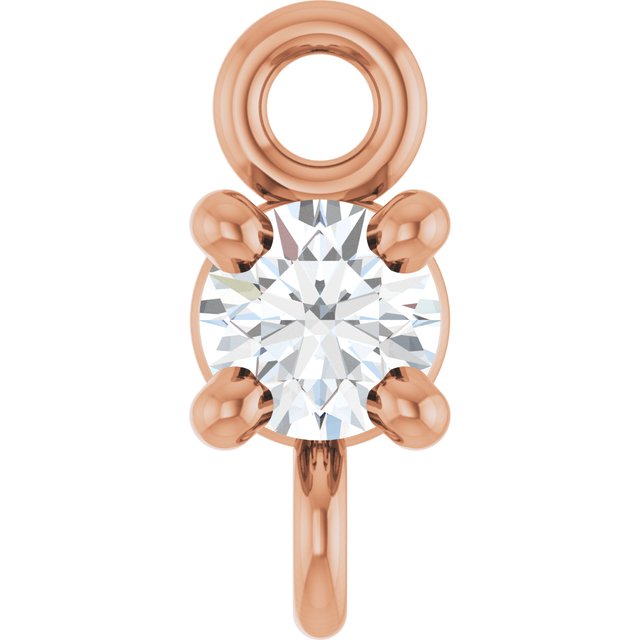 .04 CT Natural Diamond 4-Prong Basket Link