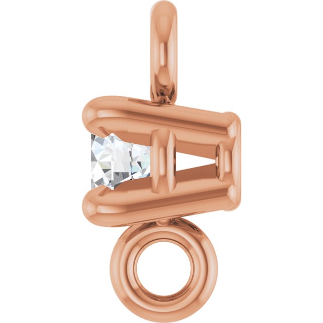 .04 CT Natural Diamond 4-Prong Basket Link