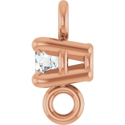 .04 CT Natural Diamond 4-Prong Basket Link