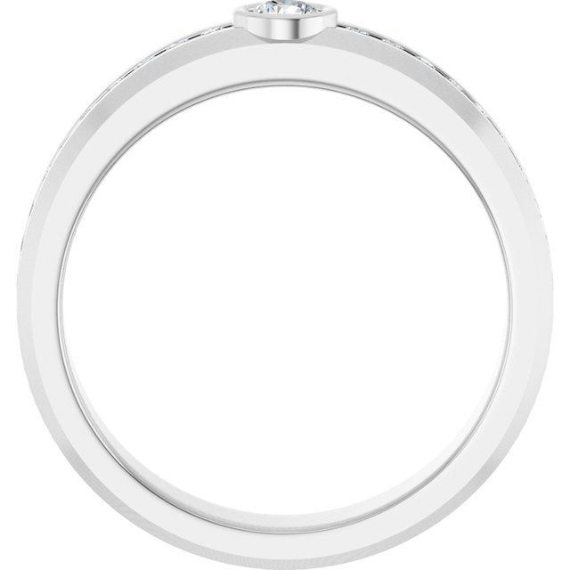 1/2 CTW Natural Diamond Band, 5.14 mm