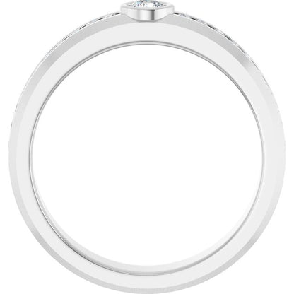 1/2 CTW Lab-Grown Diamond Band, 5.14 mm