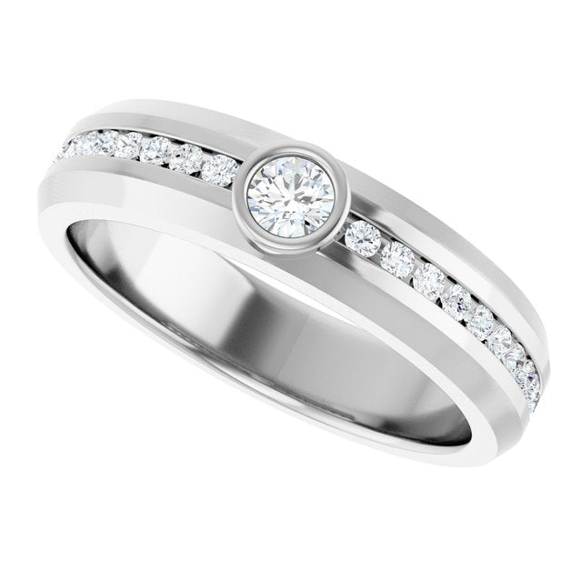1/2 CTW Lab-Grown Diamond Band, 5.14 mm