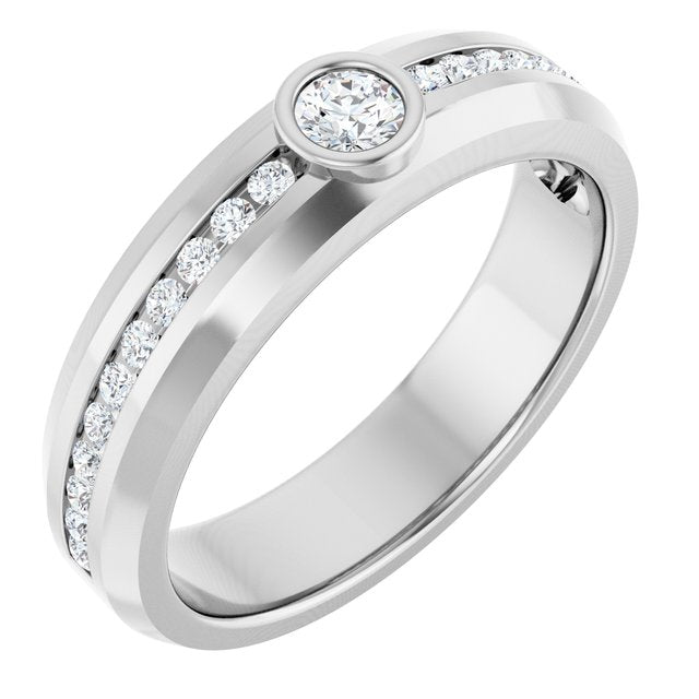 1/2 CTW Natural Diamond Band, 5.14 mm