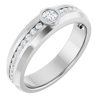 1/2 CTW Natural Diamond Band, 5.14 mm