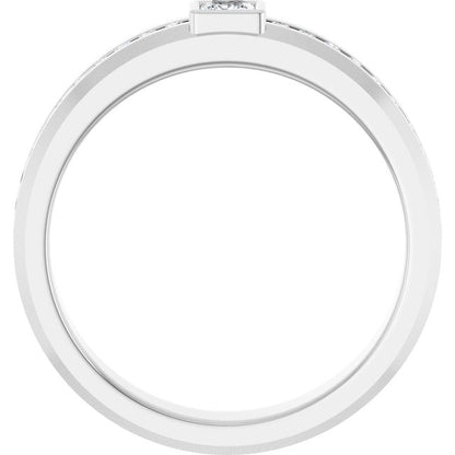 3/8 CTW Lab-Grown Diamond Band, 4.7 mm