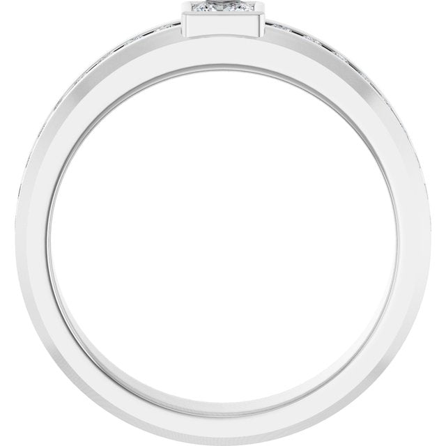 5/8 CTW Lab-Grown Diamond Band, 6.3 mm