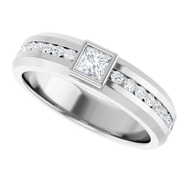 5/8 CTW Lab-Grown Diamond Band, 6.3 mm