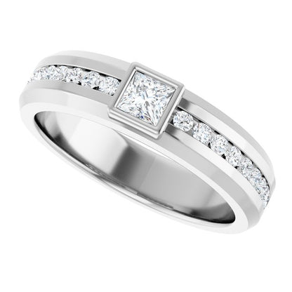 5/8 CTW Lab-Grown Diamond Band, 6.3 mm
